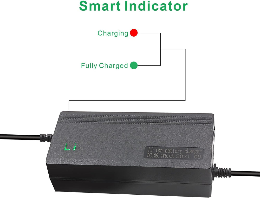 29.4V 5A Li-ion Ladegerät Mehrere Stecker Kompatibel mit Dream i-100 All Star Superfly Ranger, Astro