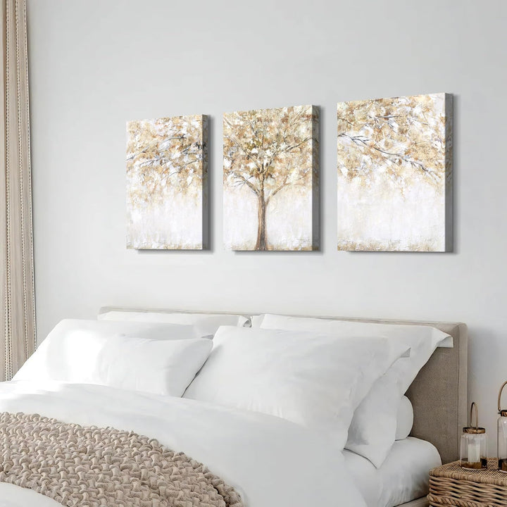 3 Panels Mit Rahmen Leinwand Bilder Abstrakte Baum Bild auf Leinwand Malerei Kunstdrucke Poster Bild