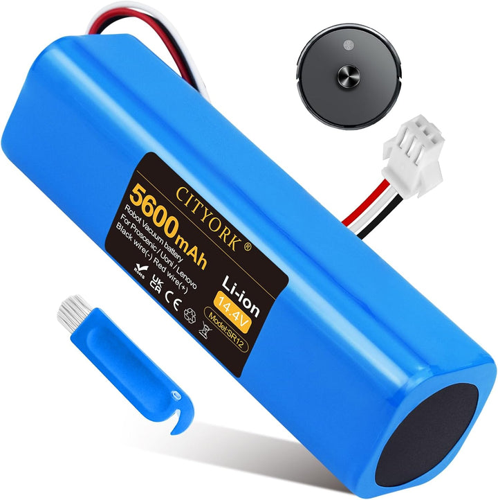 CITYORK 14,4 V 5600 mAh Li-Ion Akku für Proscenic M7 M8 Pro/Uoni V980 Plus/Lydsto R1 / Roidmi Eve Pl