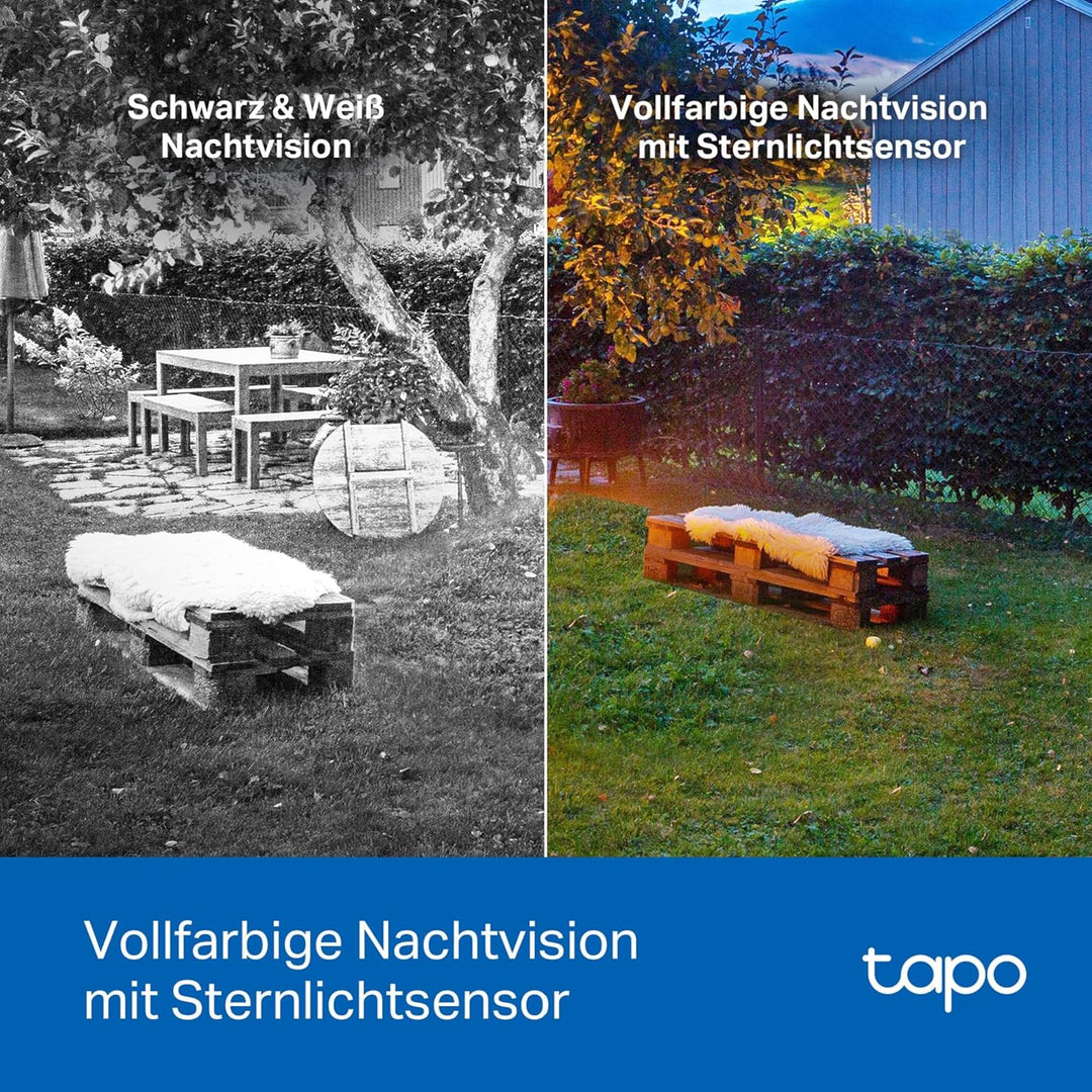 TP-Link Tapo C425 Aussenkamera Akku | Überwachungskamera aussen mit Magnetische Basis, 2K Auflösung,