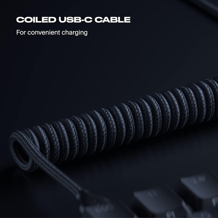 Fnatic STREAK65 LP Black | Compact RGB Gaming Mechanical Keyboard Speed Switches | PBT Doubleshot Ke