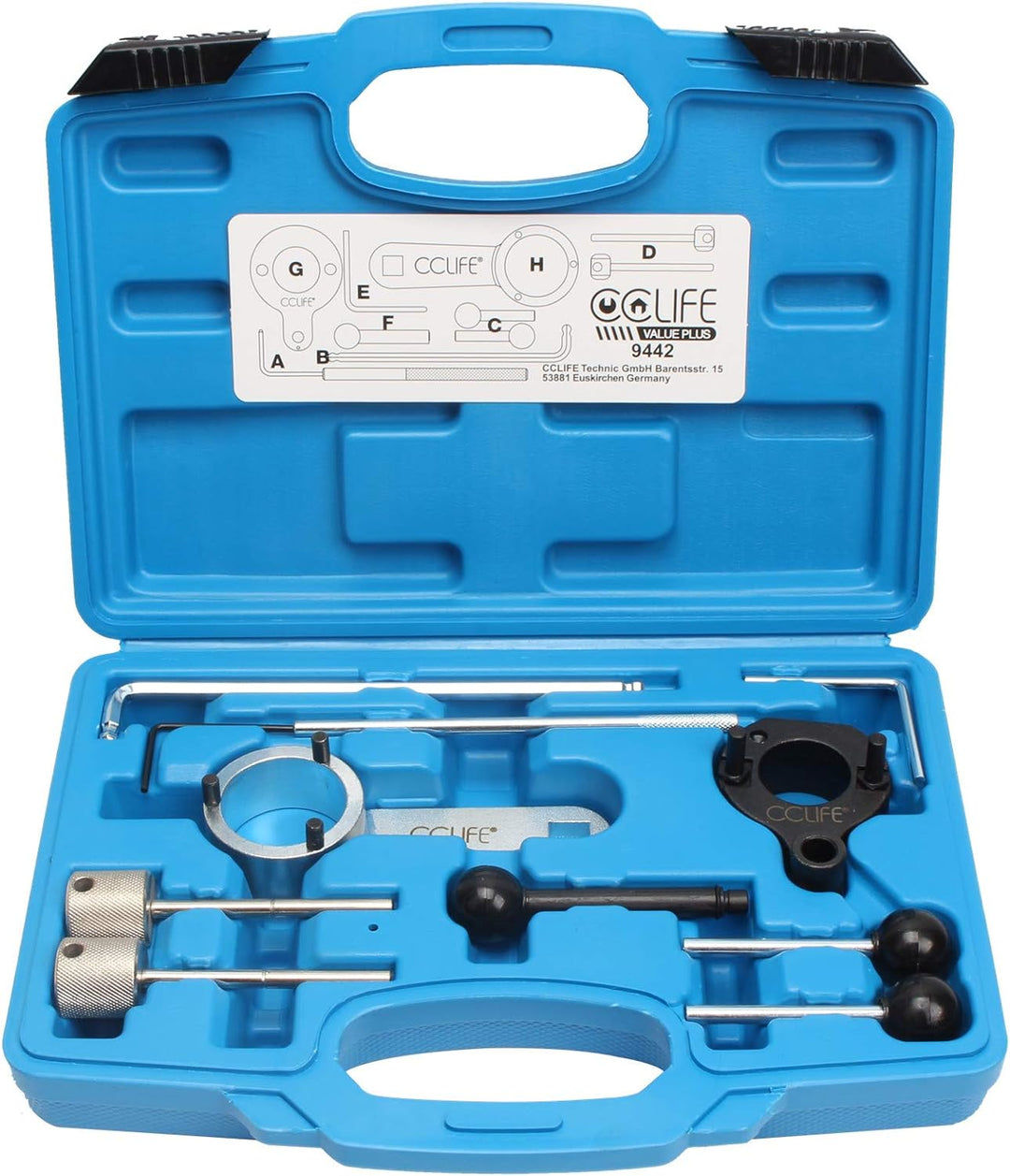 CCLIFE Motor Einstellwerkzeug Arretierwerkzeug Steuerzeiten Werkzeug Diesel Kompatibel mit VAG VW Au
