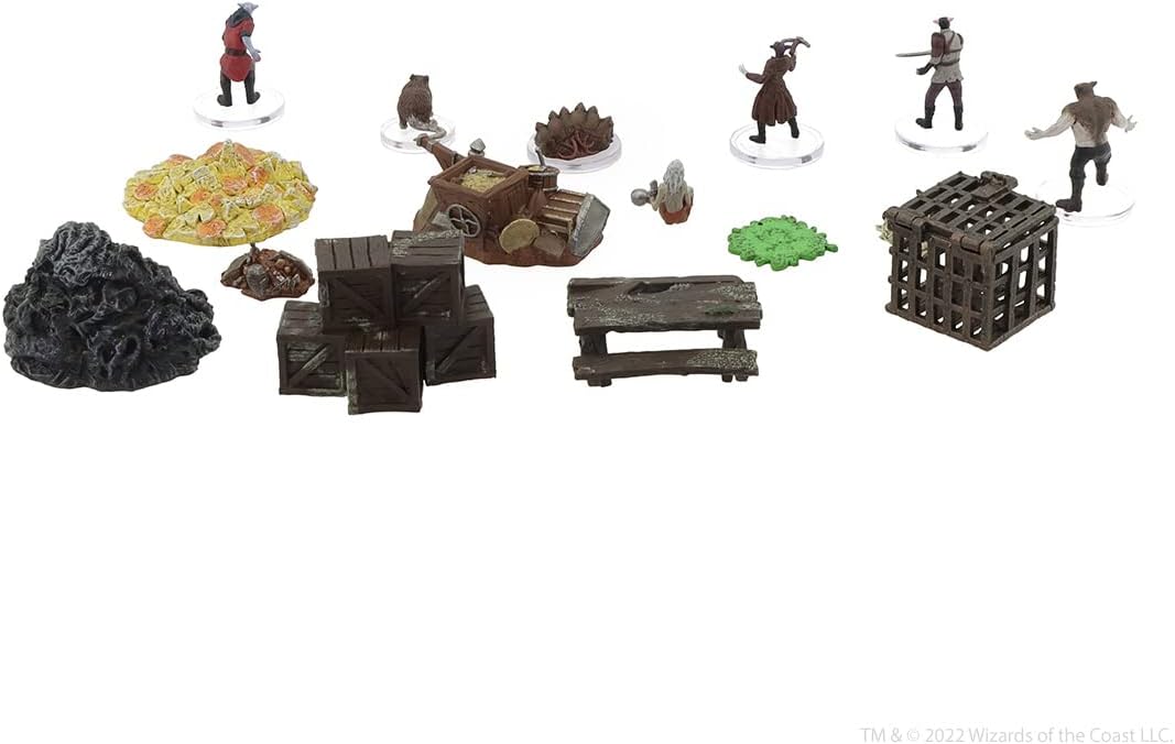 WizKids Dungeons and Dragons Icons of The Realms Adventure in A Box Wererat Den Miniatures