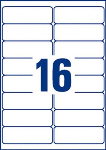 Weisses Adressetikett - Laser - L7162 Verpackung: 100 Blatt, Verpackung: 100 Blatt