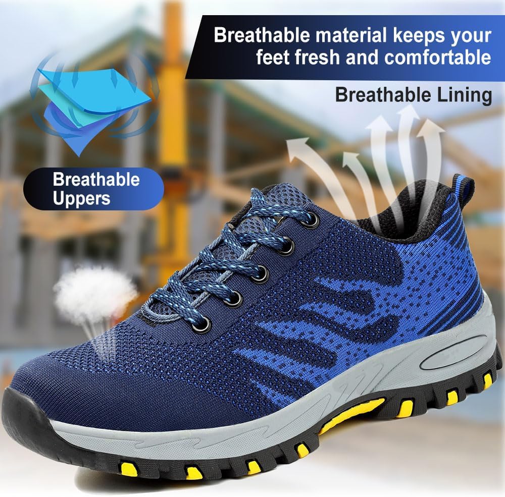 Sicherheitsschuhe Arbeitsschuhe S3 Herren Damen mit Stahlkappe Arbeit Schuhe Frauen Sicherheit Sneak