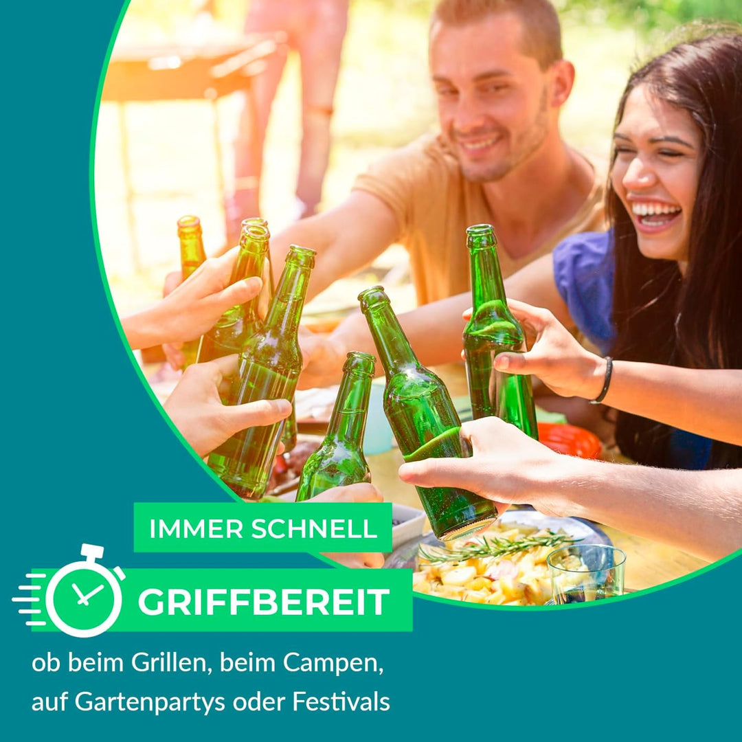 EASYmaxx Flaschenkühler Outdoor | Erdloch- Bierkühler, Camping Kühlschrank, Flaschenkühlschrank | bi