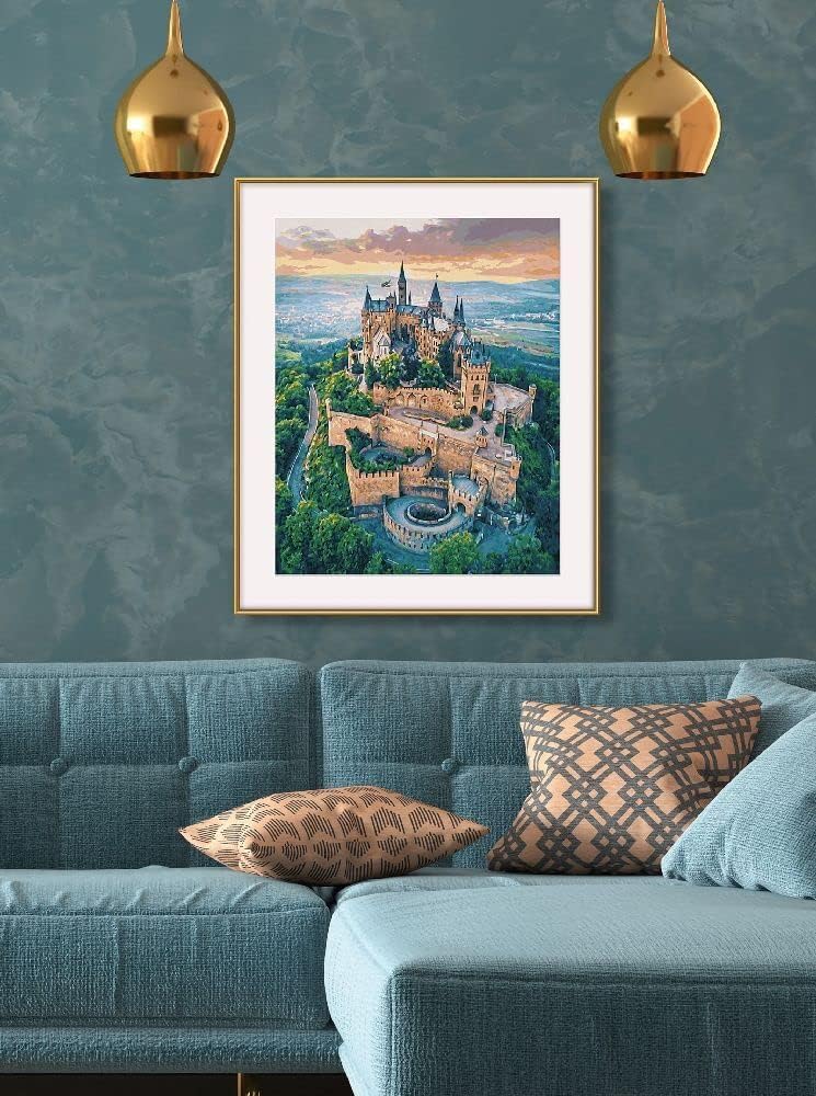 Schipper 609130882 Malen nach Zahlen – Burg Hohenzollern - Bilder malen für Erwachsene, inklusive Pi