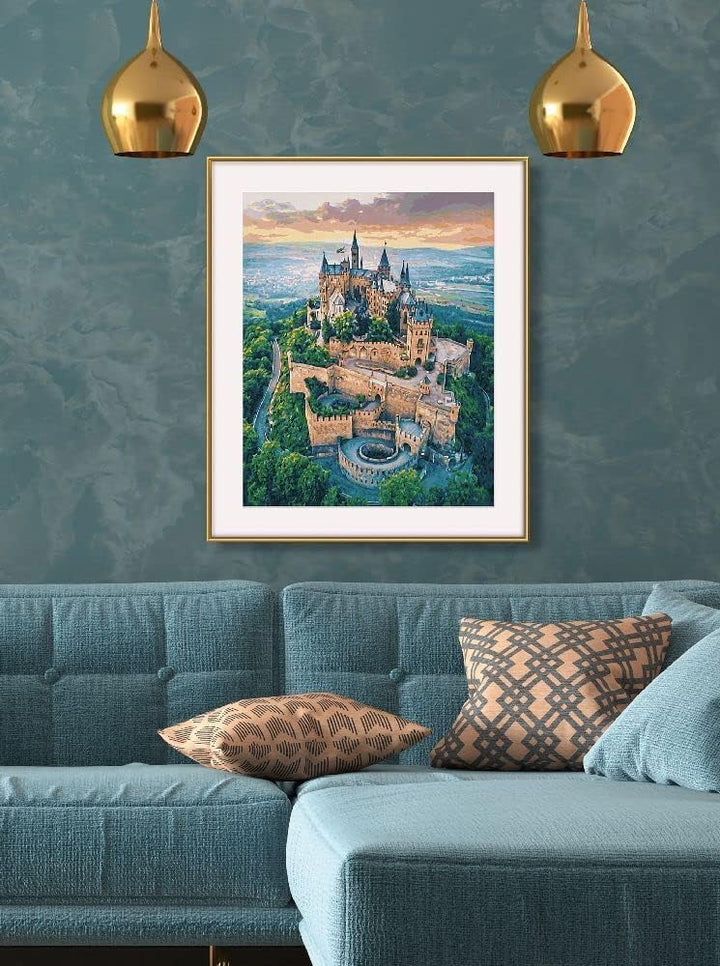 Schipper 609130882 Malen nach Zahlen – Burg Hohenzollern - Bilder malen für Erwachsene, inklusive Pi