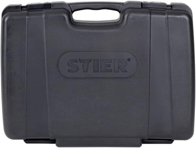 STIER Steckschlüssel Satz, 179-teilig, 1/2 Zoll 1/4 Zoll & 3/8 Zoll Umschaltknarre, Sechskant-Stecks