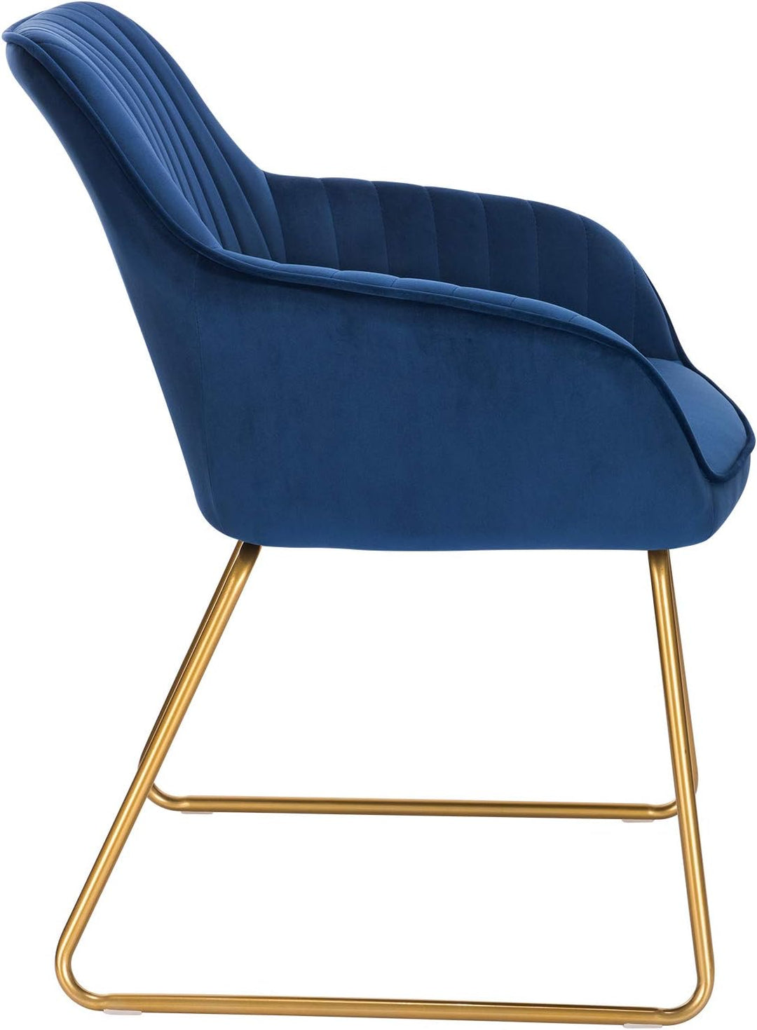 WOLTU Esszimmerstühle BH246bl-1 1x Küchenstuhl Polsterstuhl Wohnzimmerstuhl Sessel mit Armlehne, Sit