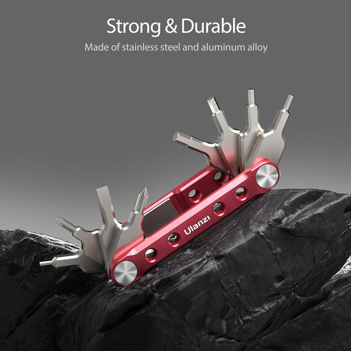 ULANZI 9 in 1 Faltbarer Werkzeugsatz mit Schraubendreher und Schraubenschlüssel, Kamera Tool Set für