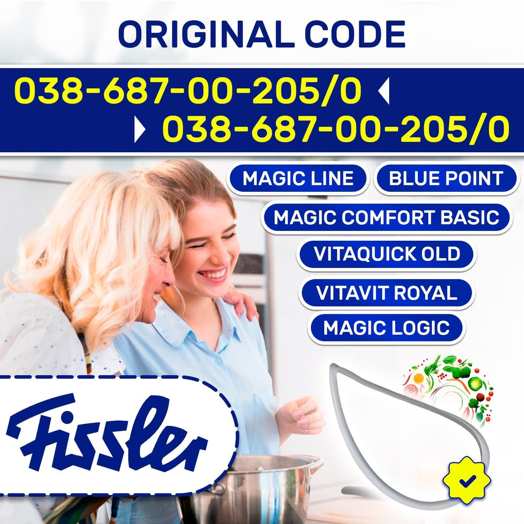 MONTERAL Dichtung für Schnellkochtopf – Durchmesser Ø 26 cm - 038-687-00-205/0 3868700205 für Fissle