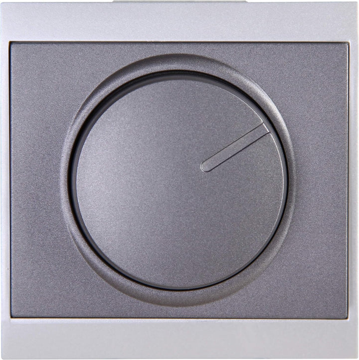 Kopp Malta anthrazit, Universal-Dimmer mit Druck-Wechsel-Schalter für LED, Phasenan- und Phasenabsch