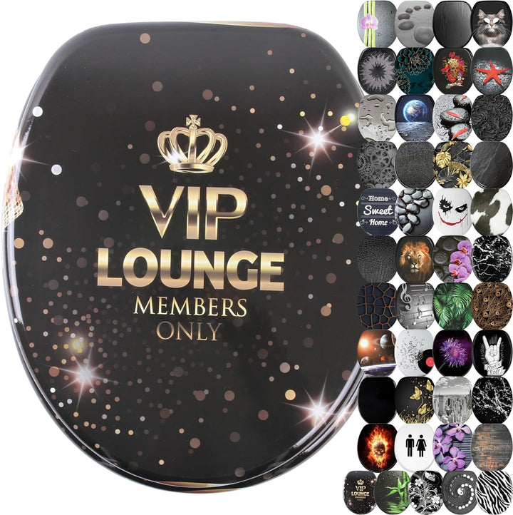 WC Sitz mit Absenkautomatik, viele schöne schwarze zur Auswahl, hochwertige und stabile Qualität aus