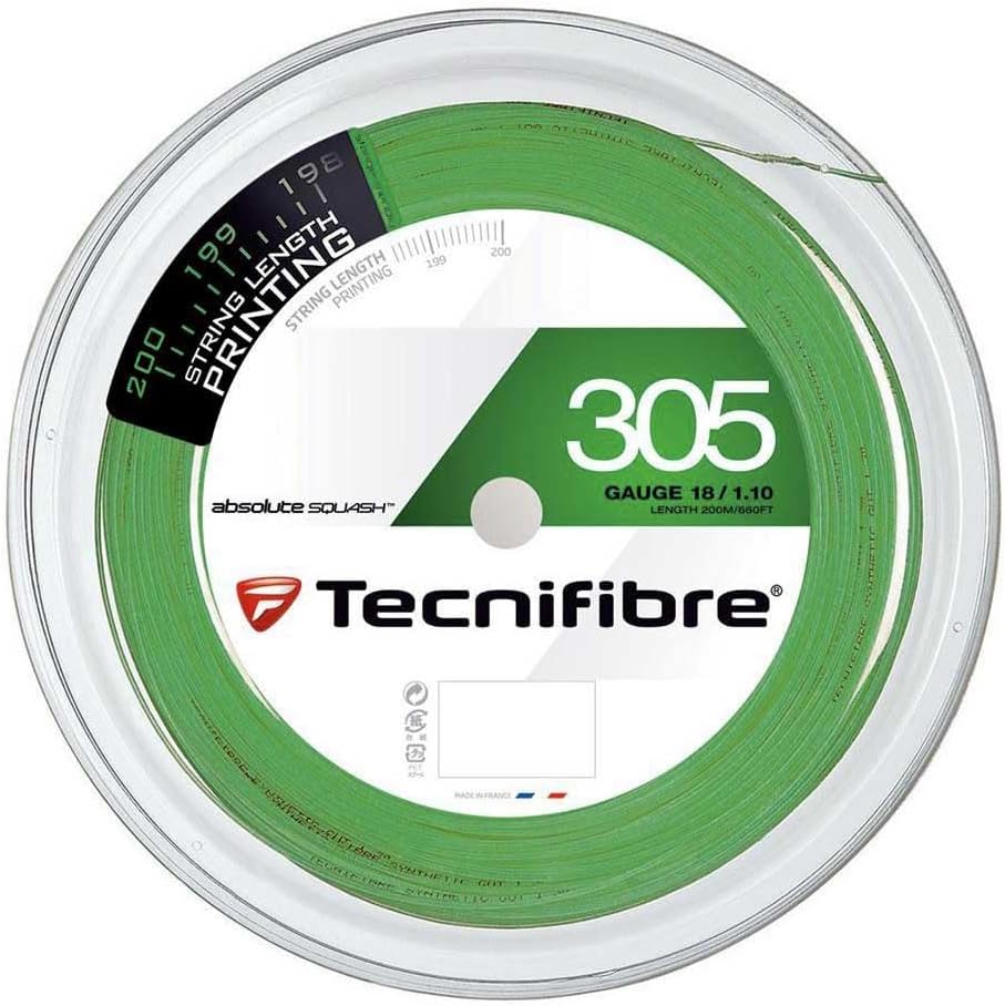 TECNIFIBRE - Squashsaite 1.10mm / 200m Grün, 1.10mm / 200m Grün