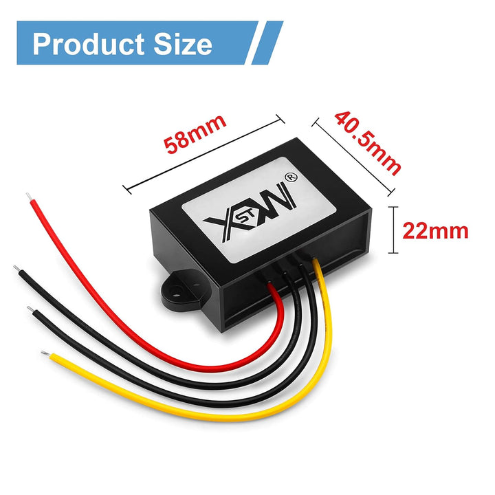 XWST DC DC 20-90V 24V36V48V60V72V auf 12V Buck Spannungswandler 3A 36W Wechselrichter Auto Netzteil
