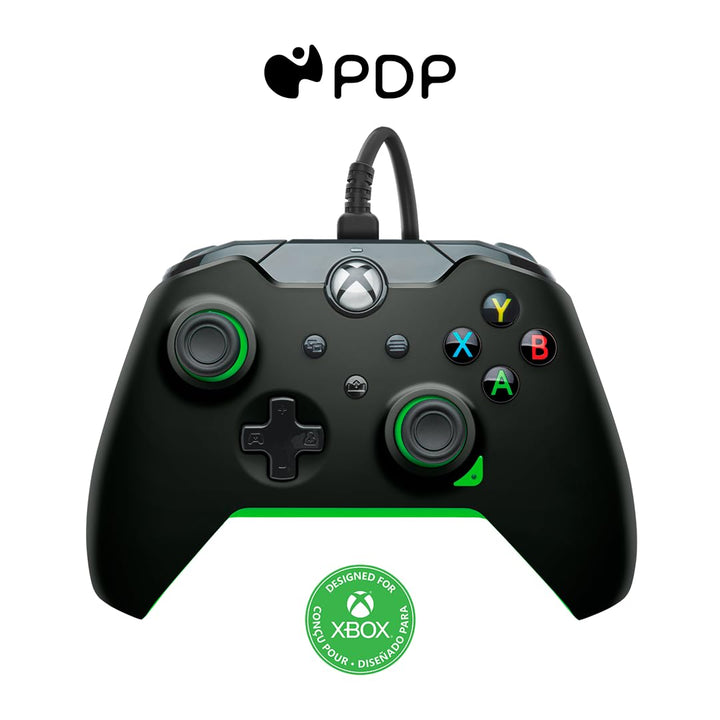 PDP verkabelt Controller Neon Schwarz für XBOX Series X|S, Gamepad, Video Game , Gaming Controller,