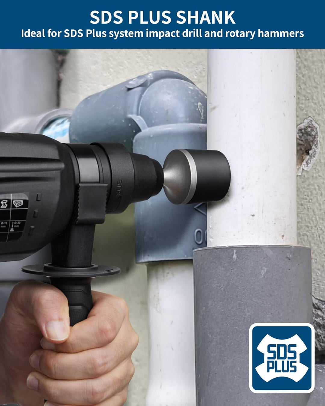 FIRECORE Angetriebener Gummihammer, Gummi-Werkzeug Hammer mit SDS PLUS-Griff. Ideal für Heizkörper,R