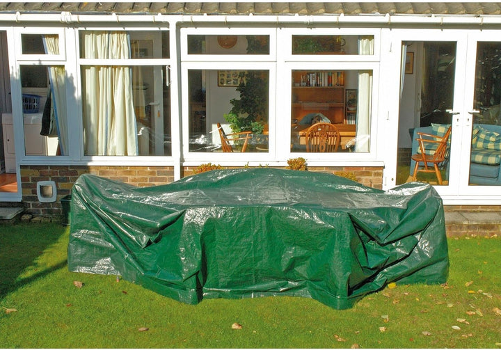Draper 76232 Rund Schutzhülle für Gartenmöbel-Garnitur 190 cm x 80 cm Grösse L: 1900 mm x 800 mm, Gr