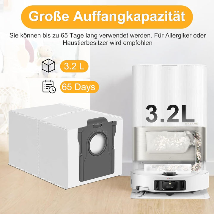RUKHOOL 14 Staubbeutel für Dreame L10s Ultra Gen 2 / X50 /X40 Ultra Complete /L40S /L10s Pro Ultra H