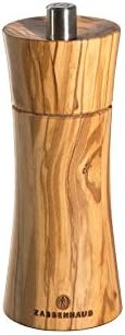 Zassenhaus Salz und Pfeffermühle Frankfurt 14 cm Olivenholz mit Untersetzer