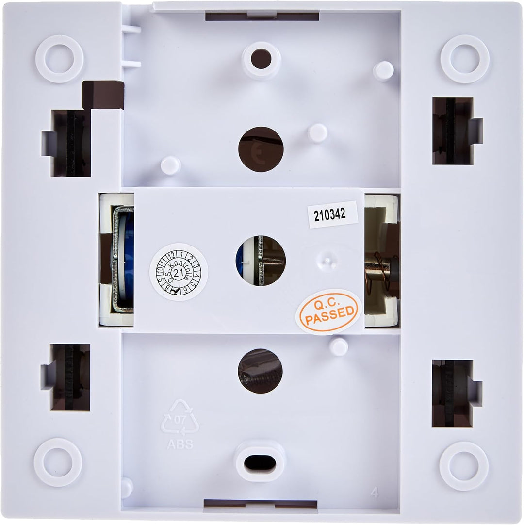 UNITEC Zweiklang-Gong Luna, Glasplatte, fest verdrahtet, 83dB, 8 bis 12 V Wechselstrom oder 9V-Block