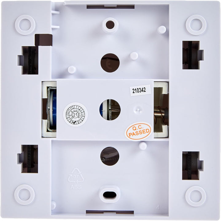 UNITEC Zweiklang-Gong Luna, Glasplatte, fest verdrahtet, 83dB, 8 bis 12 V Wechselstrom oder 9V-Block