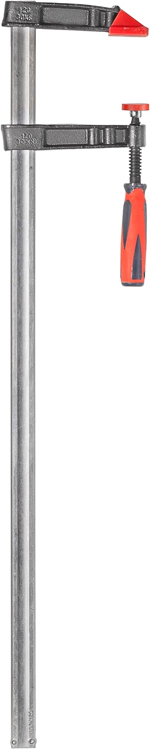 kwb Profi Schraub-Zwinge mit 2-Komponentengriff 120x800, Spann-Weite 800 mm, Spanntiefe 120 mm, Span