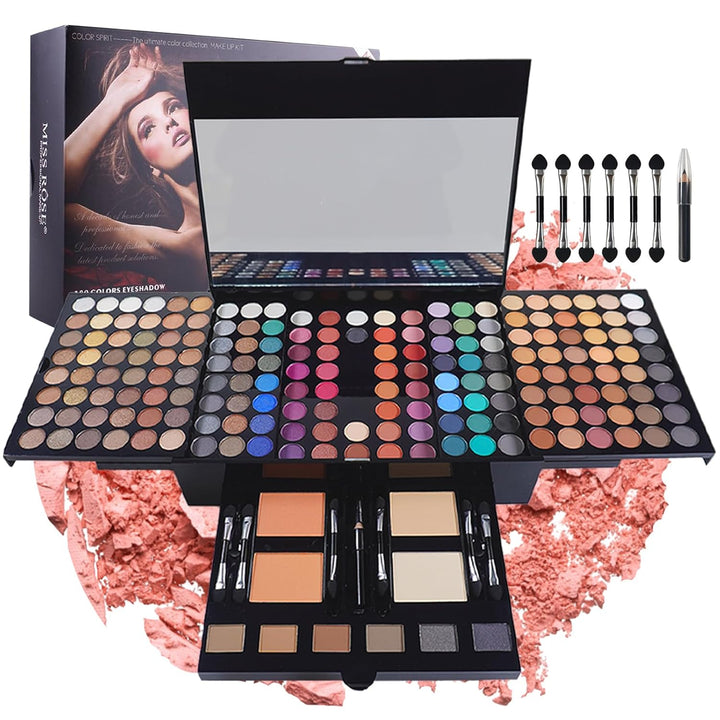 CHSEEO Schmink Geschenkset Make-Up Set Kosmetik Makeup Paletten Schminkkoffer Schminke für Gesicht,