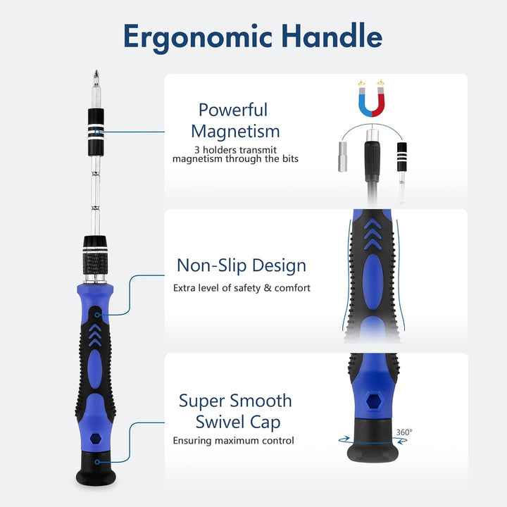 XOOL 140 in 1 Feinmechaniker Schraubendreher Set, Magnetischer Mini Feinmechaniker Werkzeug Set, Rep