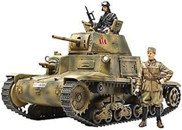 TAMIYA 300035296 300035296-1:35 WWII Italian Medium Panzer Carro Armato M13/40 (2), originalgetreue