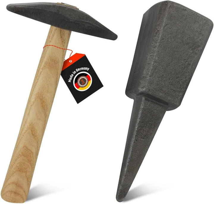 SHW-FIRE Dengelhammer und Dengelamboss Set - optimales Dengeln und Schärfen von Sensen