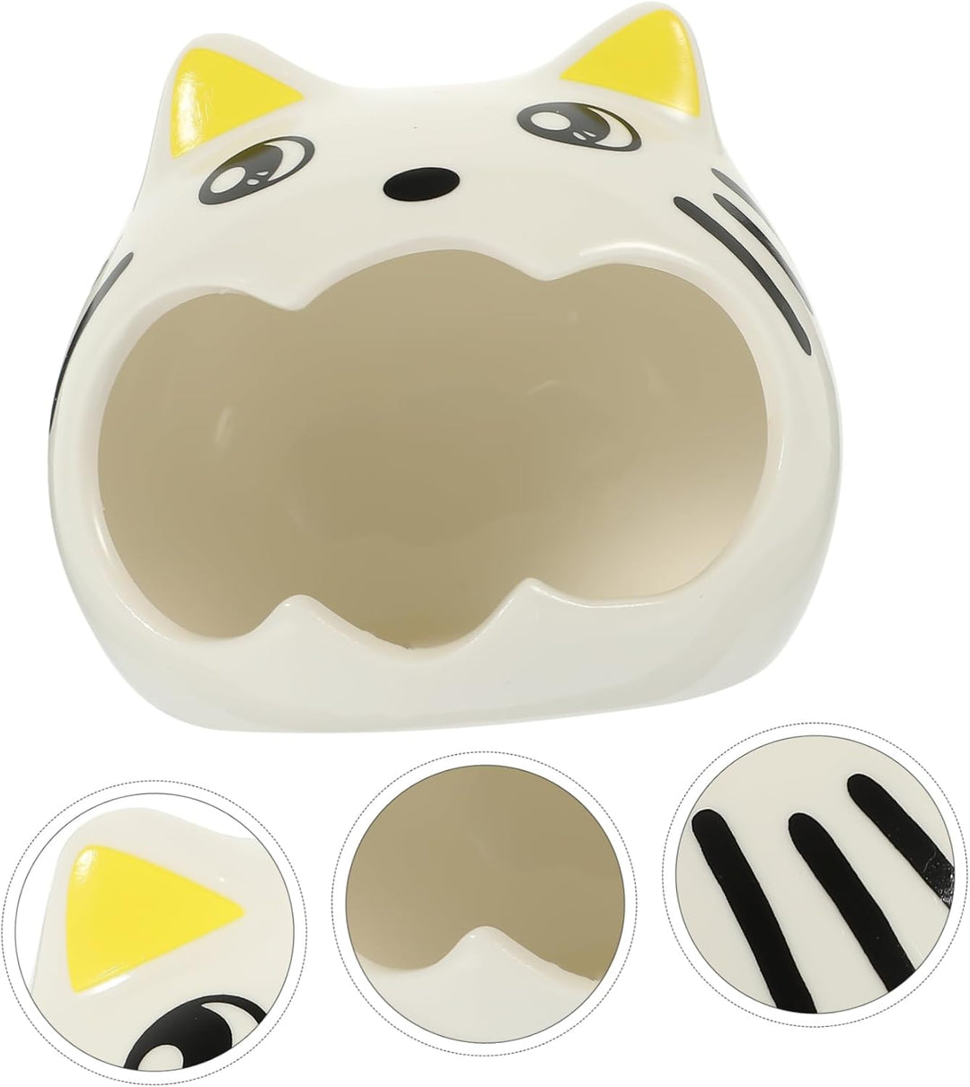 VILLCASE Haustier-Keramiknest für Hamster, Versteck für Sommer, kühlendes Schlafnest für Rennmäuse,