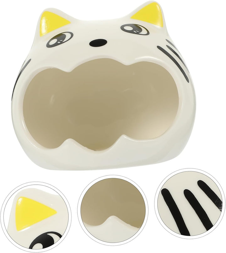 VILLCASE Haustier-Keramiknest für Hamster, Versteck für Sommer, kühlendes Schlafnest für Rennmäuse,