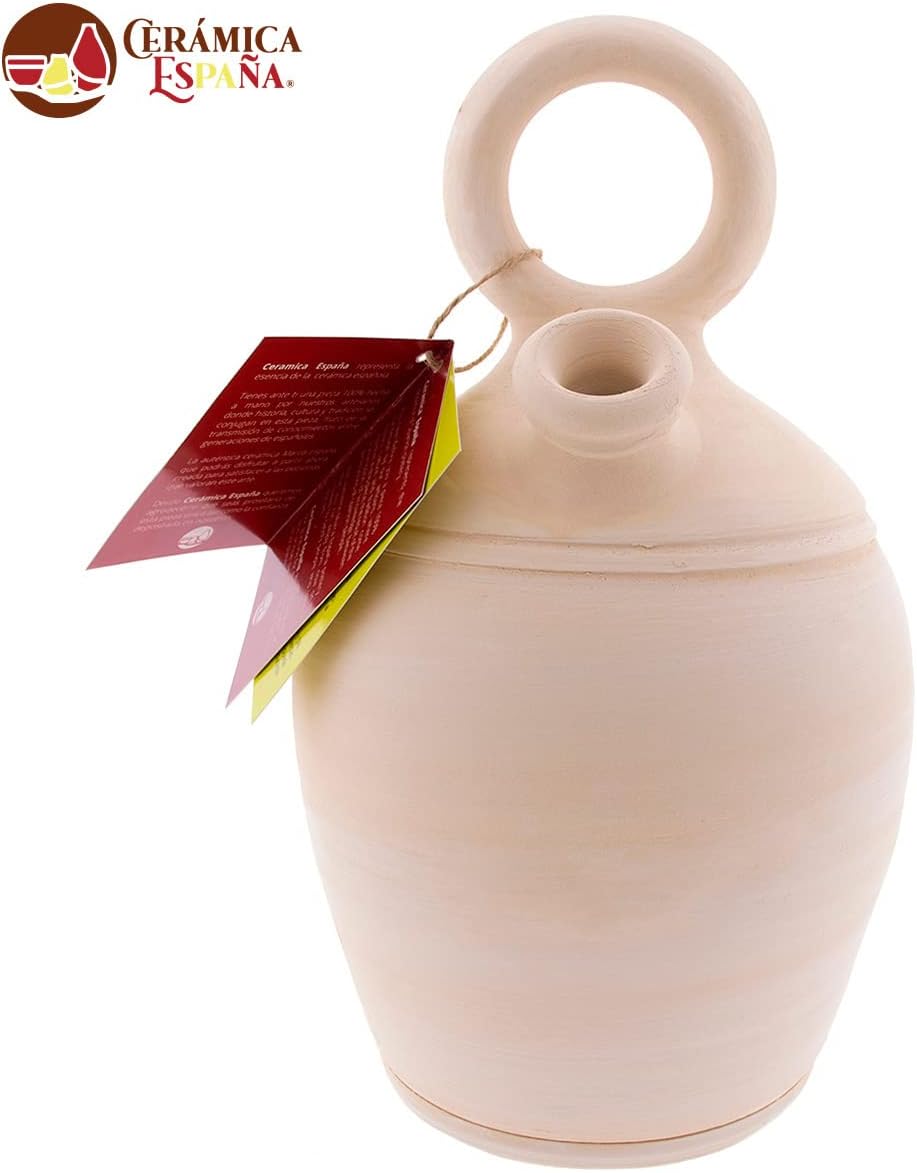 CERÁMICA ESPAÑA | Tonkrüge aus traditionellem spanischen Ton | Runder Griff und breiter Boden | 100%
