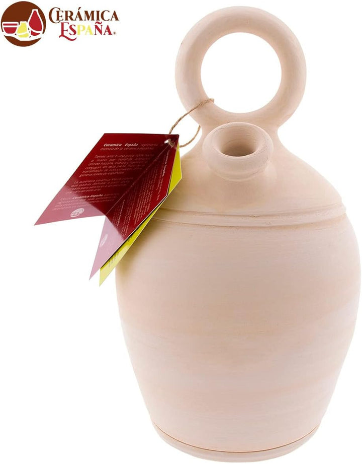CERÁMICA ESPAÑA | Tonkrüge aus traditionellem spanischen Ton | Runder Griff und breiter Boden | 100%