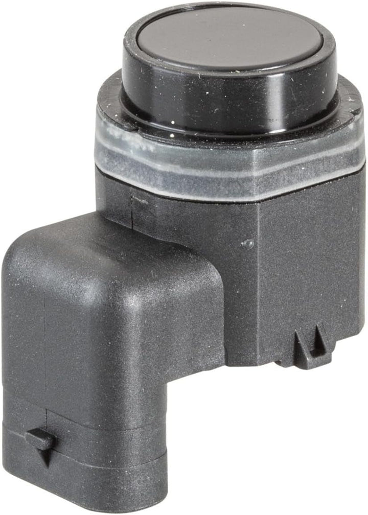 HELLA 6PX 358 141-081 Sensor, Einparkhilfe - gewinkelt - 3-polig - gesteckt - lackierbar - mit Befes