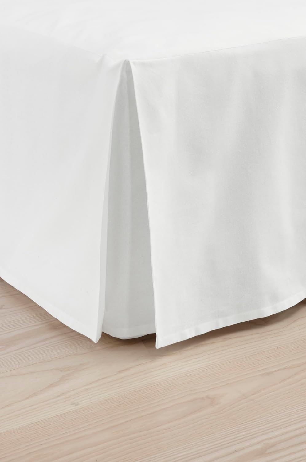 Jotex Colour Betthusse - 100% hochwertige Bio-Baumwolle Bettrock, Höhe 45 cm - Weiss, 160 x 200 cm