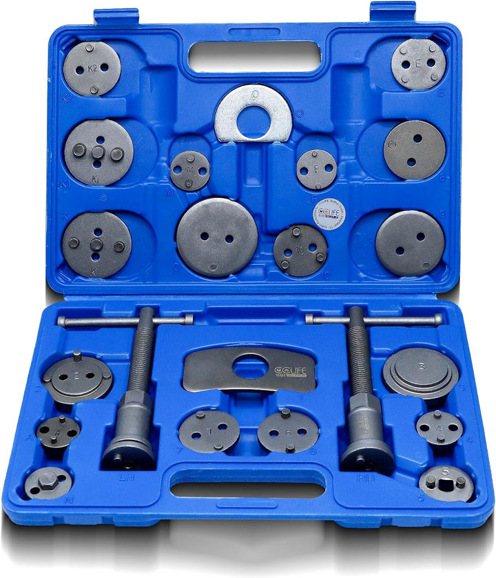 CCLIFE 22tlg Bremskolbenrücksteller Auto Universal Bremskolben Rückstellwerkzeug Set KFZ Werkzeug 22