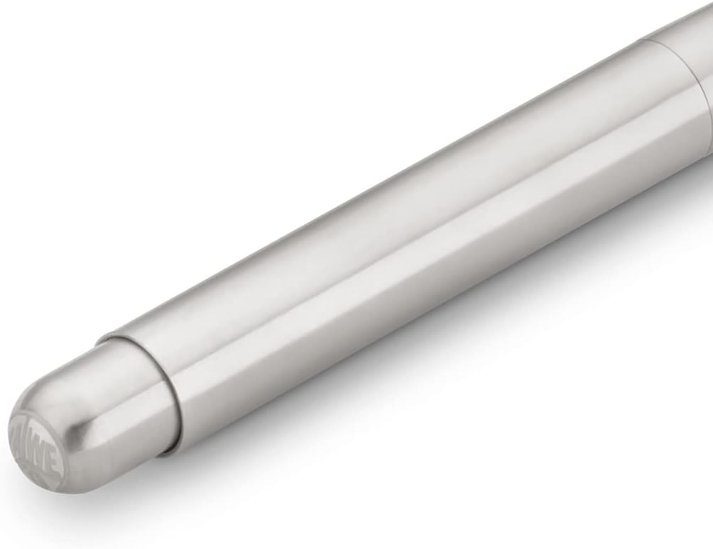 Kaweco Kugelschreiber LILIPUT Silber I Exklusiver Kuli für Standard D1 Minen inklusive Retro Metallb