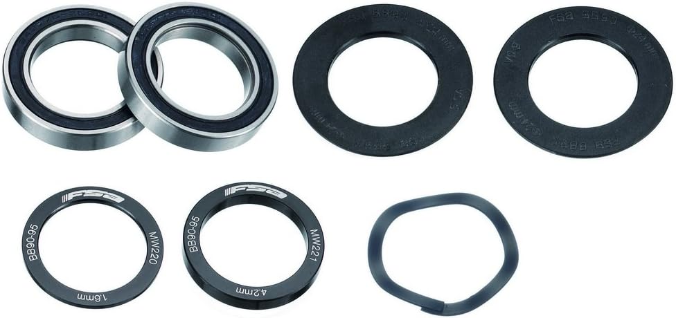 FSA Unisex-Adult 421599015 Kit cuscinetti Corsa BB90 x pe, Argent, 90