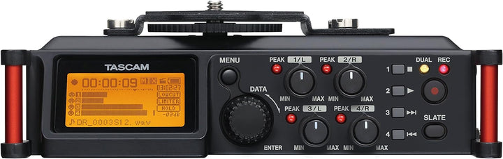 Tascam DR-70D – 4-Kanal-Audiorecorder für DSLR-Kameras Single, Single