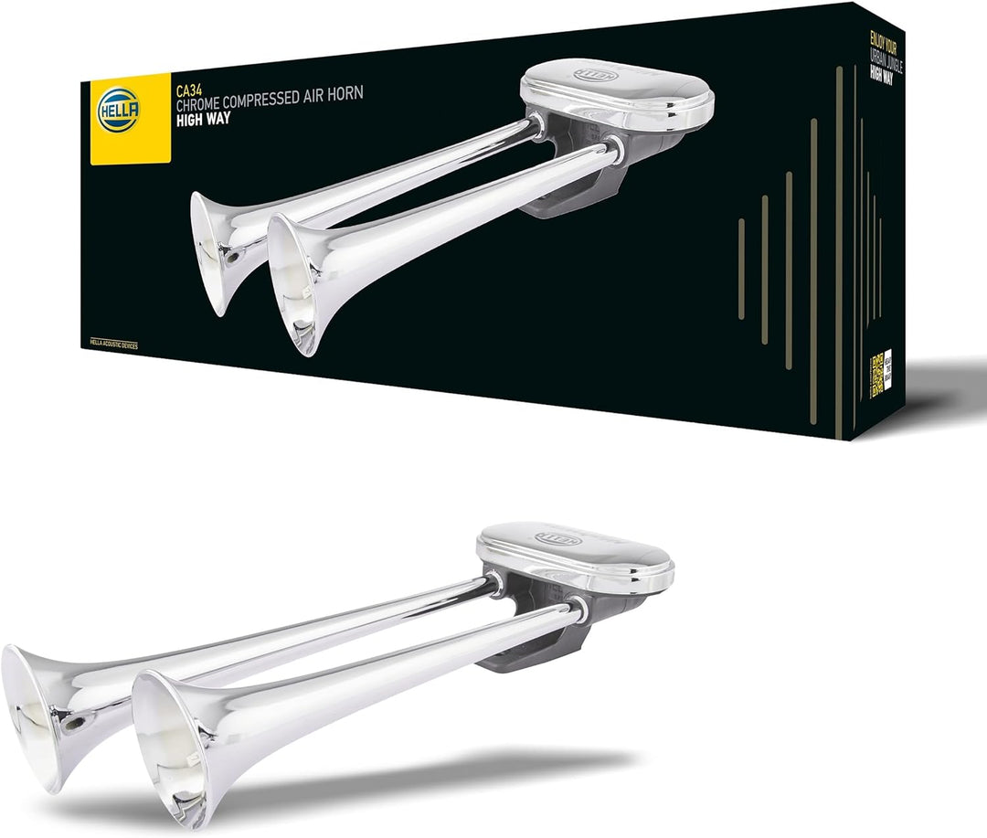 HELLA Fanfare CA34 - 24V - 115dB(A) - Frequenzbereich von: 300Hz - Frequenzbereich bis: 350Hz - Tief