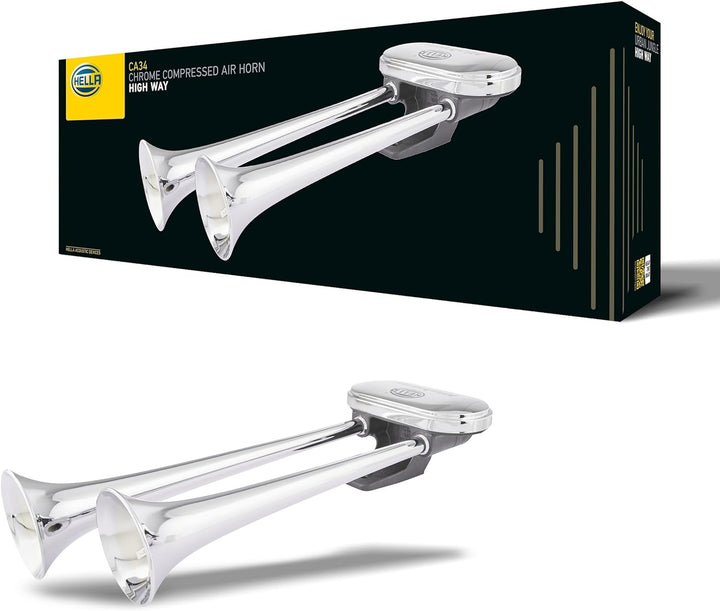 HELLA Fanfare CA34 - 24V - 115dB(A) - Frequenzbereich von: 300Hz - Frequenzbereich bis: 350Hz - Tief