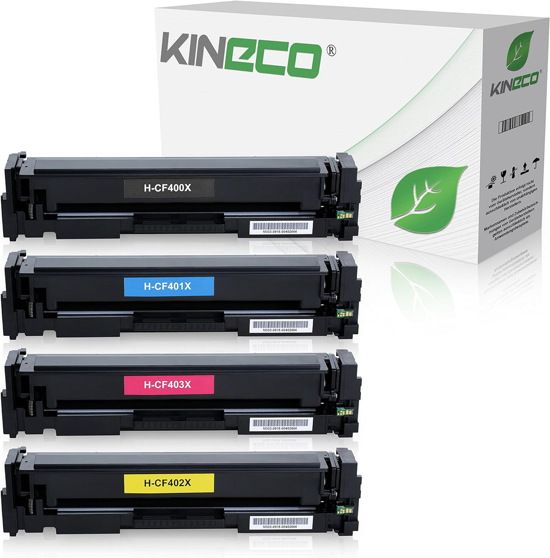 Kineco 4 Toner kompatibel mit HP 201X Laserjet Pro MFP M277n M277dw Laser Multifunktionsdrucker komp