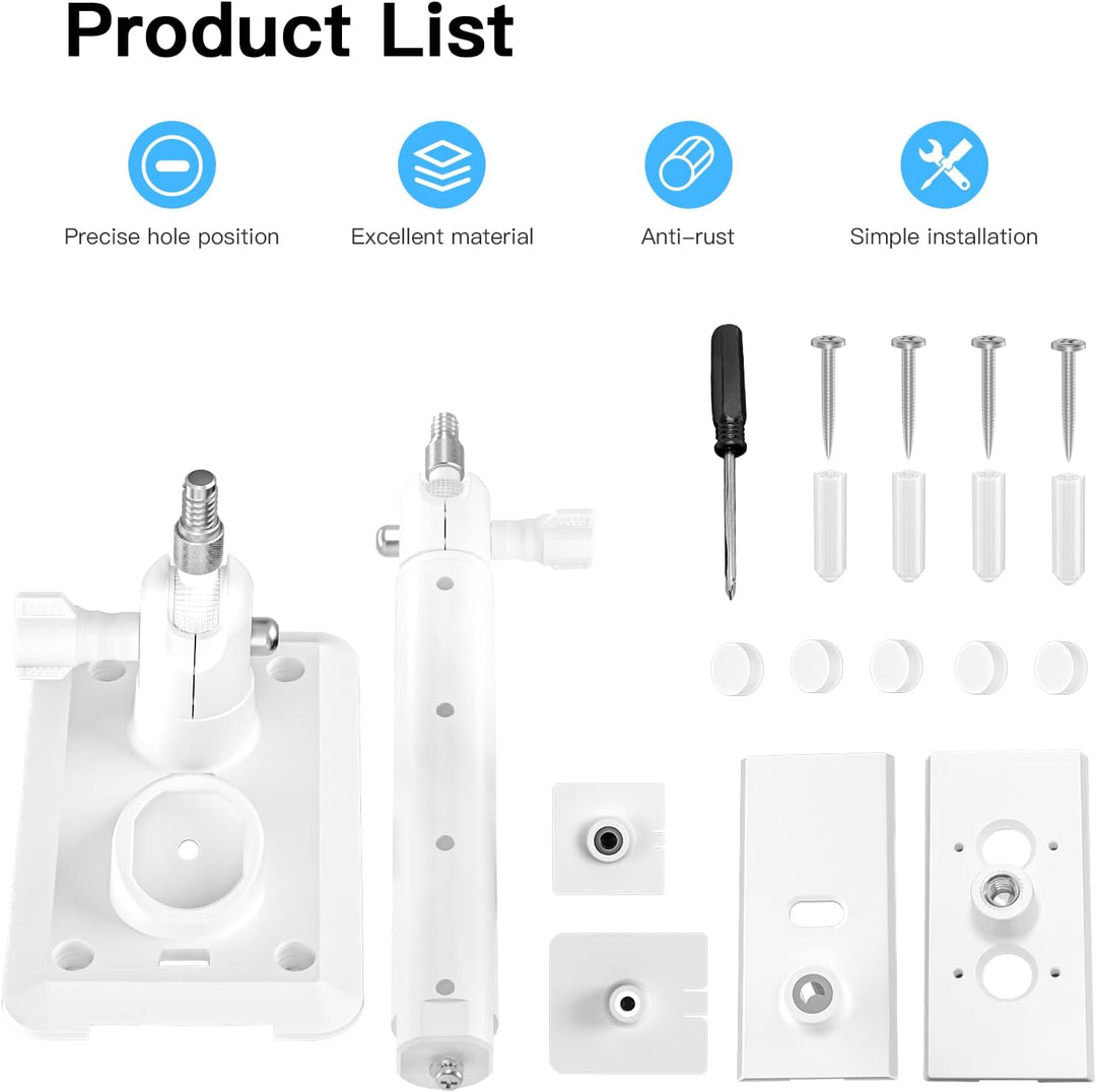 HOLACA 2 in 1 Halterung für Ring Solarpanel, Spotlight Cam/Pro und Stick Up Cam Battery Zubehör zur