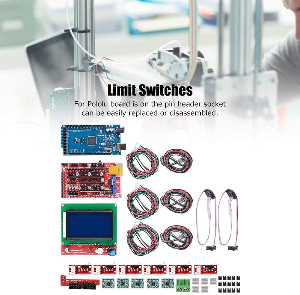 3D Druckerkit RAMPS 1.4 + für Mega 2560 CH340 + 12864 Controller + A4988 Spanplatten Teile, 3D Druck