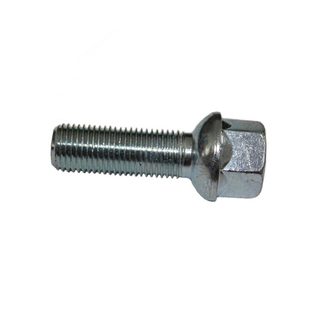 20 Radschrauben Radbolzen silber Kugelbund R14 M14x1,5 60mm kompatibel mit VW, Porsche, Audi, Merced