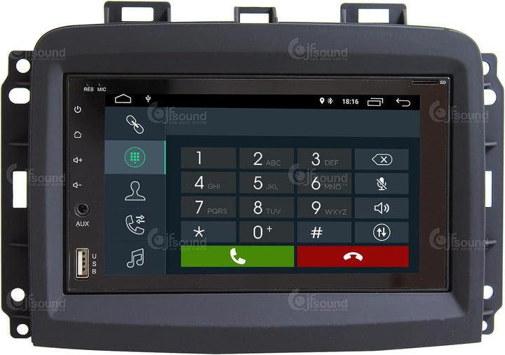 Costum fit Autoradio für FIAT 500L New Android GPS Bluetooth WiFi Dab USB Full HD Touchscreen Displa