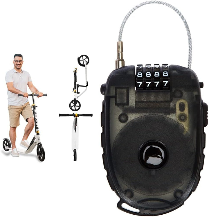 HUDORA BigWheel Style 230 Scooter I Stabiler Aluminium-Roller mit grosser Trittfläche I Höhenverstel